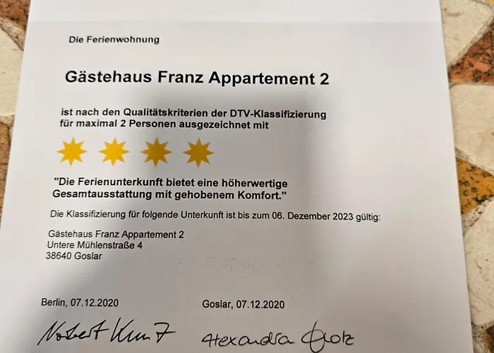 公寓 Gaestehaus Franz 戈斯拉尔